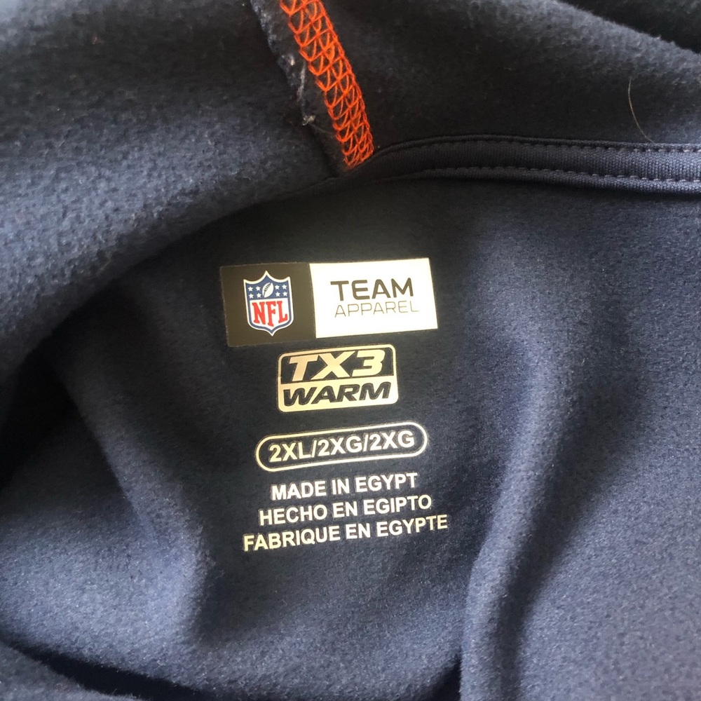 NFL Denver Broncos Navy and Orange Hoodie - Picture 4 of 4